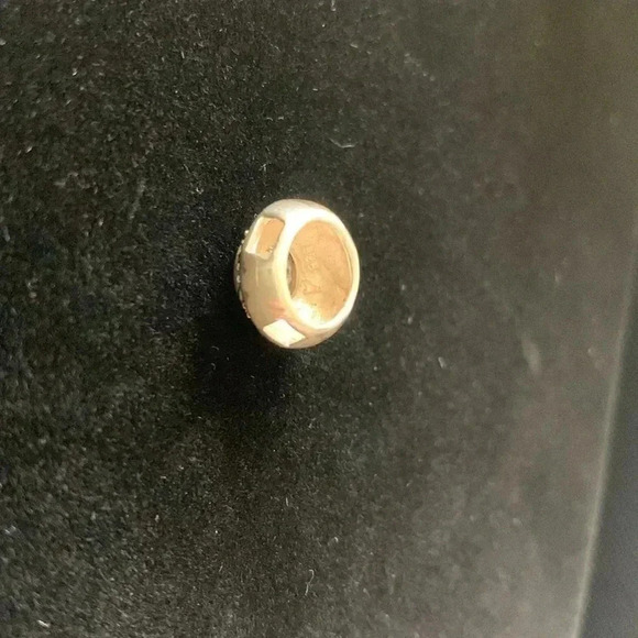 CZ and Marcasite slider pendant sterling silver - Picture 3 of 6